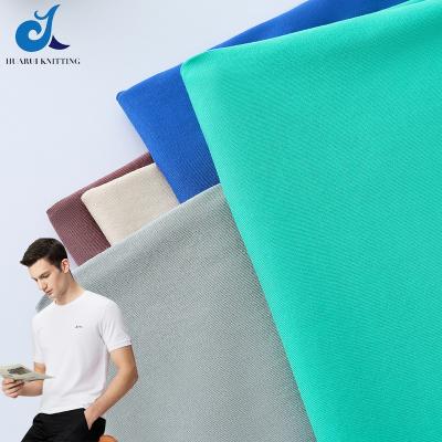 China Breathable Custom High Quality Material 40S Yarn Dyed Double Sided Good Texture Feeling Tank Top Soft T-shirt Fabric 100% Cotton Fabric for sale