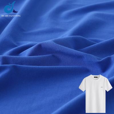 China Easy dyeing/stain repellent/stretch/viable/breathable stain/absorb sweat fabric/alkali resistant wholesale cotton double-sided 100% cotton fabric/custom T-resistant wholesale fabric shirt for men t-shirt for sale