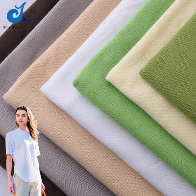 China Factory Custom High Quality 26S Breathable Cotton Fabric Made in China Plain Tank Top T-shirt Fabrics Knitting Pure Cotton Fabric for sale