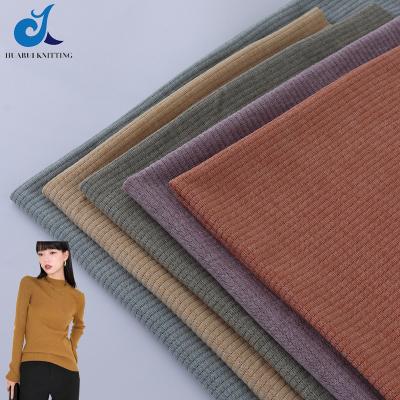 China Factory Price Viable Thermal Fleece Knit Kid Breathable Fabrics Acrylic Rib Fabric Needle Modal Fabric For Thermal Underwear for sale