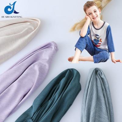 China New Style Stretch 50S Plain Dyed High Quality Custom Breathable Tank Top 91%viscose9%spandex Modviscose Fabric For Underwear Kid Clothes for sale