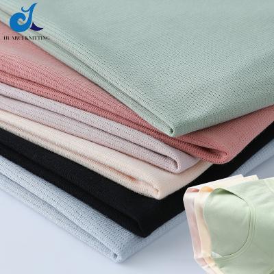 China Sustainable Cotton Knit Fabrics High Quality Custom Jersey Plain Fabric Comfortable And Breathable Cotton For Apparel Underwear for sale