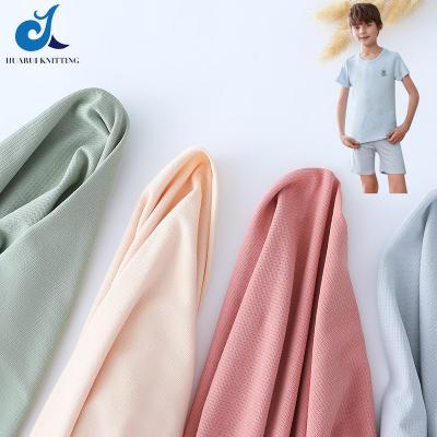 China New Design Viable Wholesale Custom Unisex Sleepwear Smooth Soft Absorbent Mesh Cotton Child Fabrics For Pajamas for sale