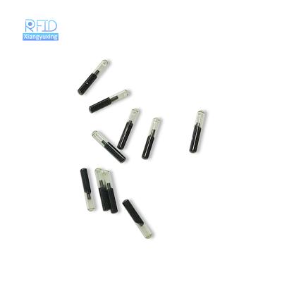 China Rfid tag capsule chip glass implant 1.25*7mm 134.2khz Rfid waterproof/waterproof glass tube for animal identification for sale