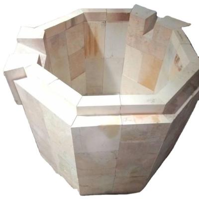 China Second Hand Fused Electrocast Zircon Corundum Brick Used Bottom Plate for Glass Furnace for sale