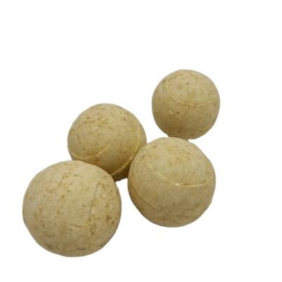 China 10-100mm Light Yellow High Strength Alumina Refractory Ball for Hot Blast Stove Offer for sale