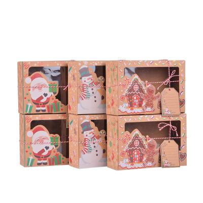 China Printing Packaging Box Christmas Candy Cookie Boxes Bakery Gift Boxes Cupcake / Muffin / Cake Boxes for sale