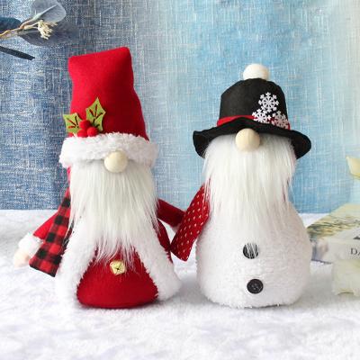 China 2021 Plush Fabrics Christmas Ornaments Santa Gnome Christmas Faceless Snowman Table Indoor Decor Xmas Decoration Supplies For Gifts for sale