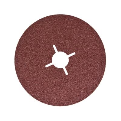 China Cross Hole 5inch Stock Fiber Removal 125mm Sanding Disc for sale