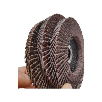 China High Efficiency 4inch 100x16mm Sandpaper Ceramic Fin Sanding Disc For Stainless And Metal for sale