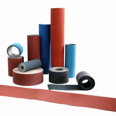 China Metal Aluminum Oxide Red Color Grain Belt Sanding Grinding Metal On Grinding Machine Abrasive Belt for sale