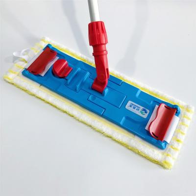 China 2018 Super Viable Yellow Microfiber Twist Floor Pocket Floor Mop Cleaning Refill Fitted 2 Frames for sale