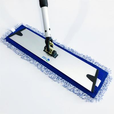 China Sustainable New Design Polyester Cleaning Industrial Broom Blue Magic Floor Broom for sale