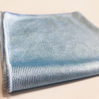 China 40x40cm Viable Commercial 200GSM Fiberglass Microfiber Cleaning Cloth for sale