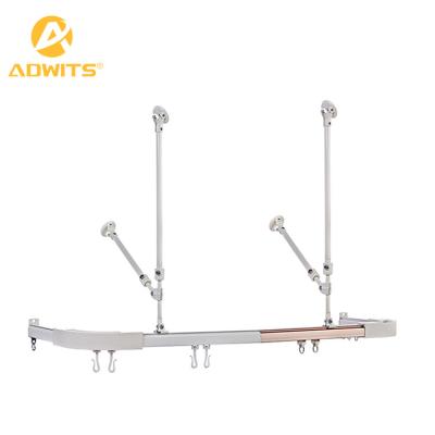 China Popular Stylish Indoor Aluminum Hospital Track Good Quality Hospital Curtain Track Rail for sale