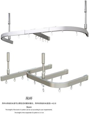 China Popular Hospital Room Curtain Track System Divider Compartment Manual Hospital Curtain Track Rails for sale