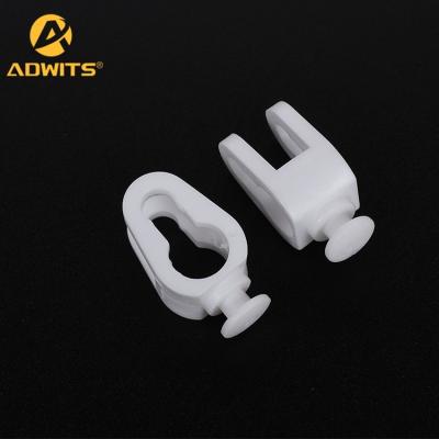 China China Supplier Popular Curtain Hardware Runner Hooks White Roman Blind Plastic Runner Hook for sale