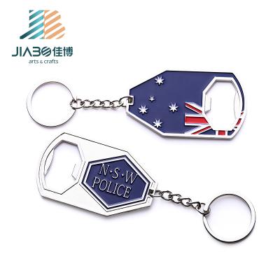 China Metal Ruler Tool OEM Holder Multifunctional Customized Floating Bottle Opener Keychains for sale