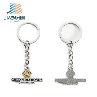 China Jiabo Metal Customized Shape Metal Carving Key Chain Soft Enamel Key Rings for sale