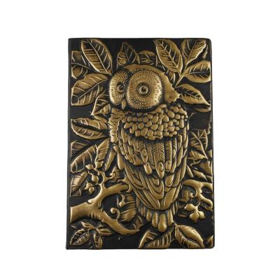 China Hardcover Owl Design PU Cover Note Book for sale