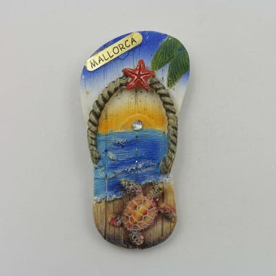 China Magnet Europe Mallorca Polyresin Hand Paint Fridge Souvenir for sale