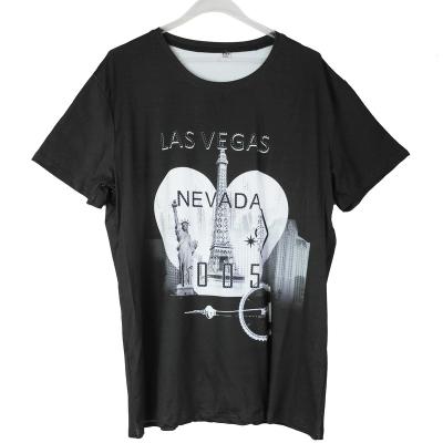 China Anti-wrinkle Fashion Design Nevada Las Vegas Souvenir Sublimation Fine Quality T-shirt for sale