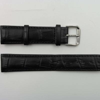 China Fashion Mens Leather Watch Band Custom 19 20 Mm Cowhide Leather Soft Watch Band, Watch Bands Leather Lightly for sale