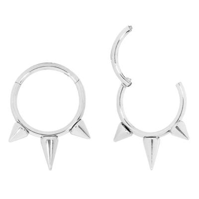 China Stainless Steel Earrings Wholesale Stainless Steel Hoop Earrings Spike Sleeper Earrings For Women Jewelry for sale