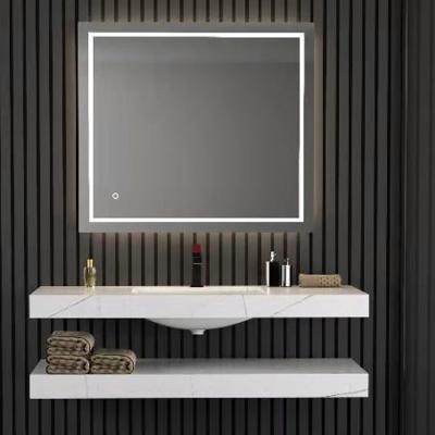 China 42inch Bright Modern High Quality Rectangular Led Backlit Bath Mirror Touch Sensor for sale