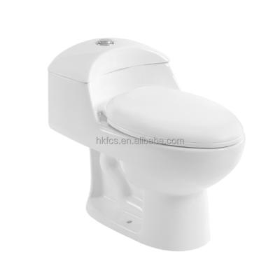 China Double-Flow CSA Certified Double Flush One-Piece Extended Rim Water Closet 8085 for sale