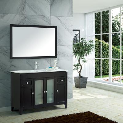 China Waterproof High Quality Luxury Modern Waterproof Bathroom Sink Cabinet With Mirror for sale