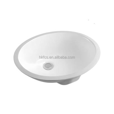 China Easy Clean Oval Undermount Bathroom Sink 5818B for sale