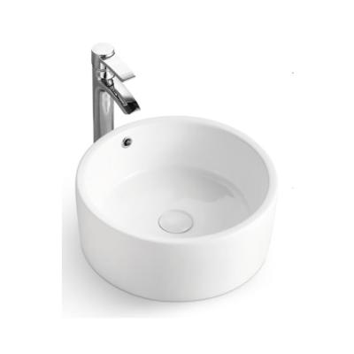 China Elegant Above Bowl Counter Vessel , Round Artistic Bathroom Basin 6911 for sale