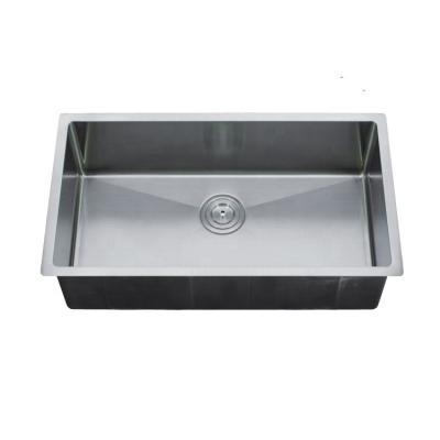 China Without Faucet Handmade Single Bowl Stainless Steel Kitchen Sink 3219S-RD for sale