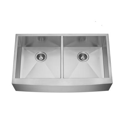 China Without Faucet Apron Double Bowl Kitchen Sink, Farmer Sink AP3522D for sale