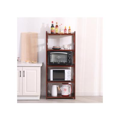 China Viable Manufacturer Price High Quality Custom Organizer Four Layers Steel Kitchen Storage Shelves for sale