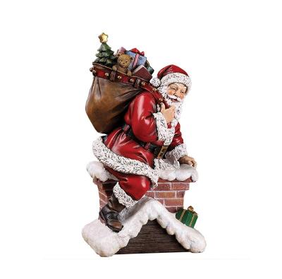 China WORLDWIDE FREE SAMPLE Santa climbs down the fireplace with presents, and shelves or tabletops offer resinous stoneware for sale