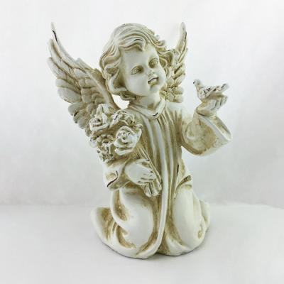 China Decorative Baby Angel Figurine Outdoor Angel Statue Diy Angel Mold Resin Craft For Europe Promotional Souvenir Epoxy Resin for sale