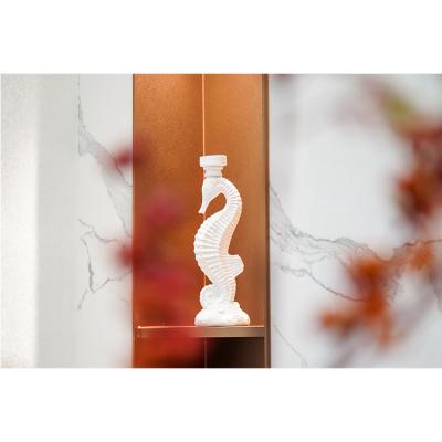 China Europe Resin Home Decorations Ocean Resin Figurines Seahorse Candlestick for sale