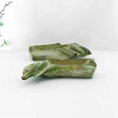 China Europe Large Faux Log Driftwood Planter Artificial Multilayer Planter Carving Holder Tree Root Flower Pot for sale