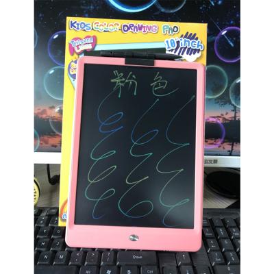 China New Design Notebook 10 Inch Colorful LCD Graphic Tablet Educational Writing Board, High Quality Kids Writing Tablet With Pen for sale