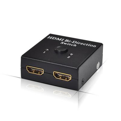 China Portable 2x1 Hdmi Ports Two Way Changer 2 Splitter Supports Ultra Hd 4k 1080p 3d Hdr Hdcp For Ps4 Xbox HDTV for sale