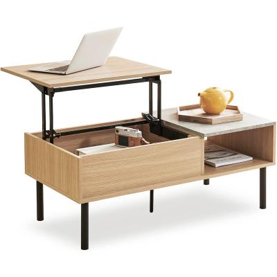 China Adjustable (height) lift top coffee table with drawers and hidden compartment for sale