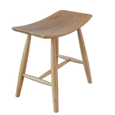 China Solid European Light Luxury Restaurant Leisure Coffee Shop Solid Oak Oak Stool 0251 for sale