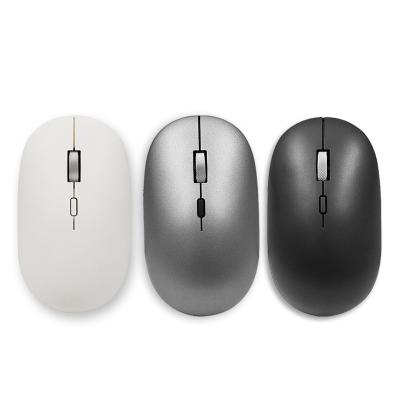 China New OEM 3D 2022 computer accessories silent mini pc ergonomic bluetooth 2.4ghz black/white/gray 4d thin running wireless mouse for sale