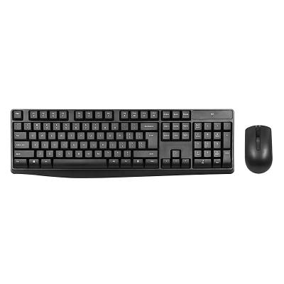 China Waterproof New OEM Brazilian Spanish Full Size Keyboard Desktop Ergonomic Smart Computer Office 2.4G USB Wireless Keyboard And Mouse Combo for sale