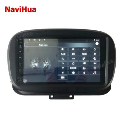 China Top Android Car Dvd Radio Navihua Touch Screen Android 10 Autoradio For Fiat 500 Multimedia VCR GPS Navigation Steering Wheel Audio Control for sale