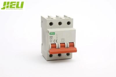 China 240V DIN-rail Mounted BKN ( LS ) 3 Phase Circuit Breaker Rated Current 6A - 63A IEC 60898-1 for sale