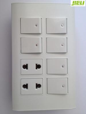 China White 250V Electrical Wall Switch Durable For Home Appliances / Lighting for sale