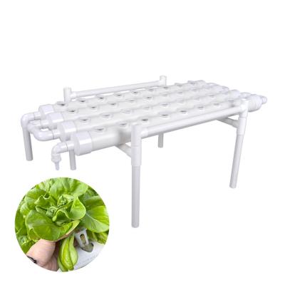 China Farms PVC 36 Planting Holes For Family Planting Foliage Vegetables Hydroponic Growing Racks for sale